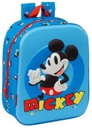 Zaino Scuola Mickey Mouse Clubhouse Azzurro 22 x 27 x 10 cm 3D