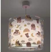 Dalber 41572S - Lampadario per cameretta BABY TEDDY 1xE27/15W/230V rosa
