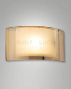 Alide applique ambra in vetro 1 luce attacco e27 ip20