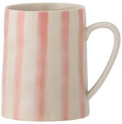 Tazza in gres bianco e rosa da 440 ml Begonia - Bloomingville