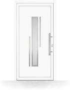 Portoncini in pvc, doppi vetri, bianco, 760 x 1885 mm ou su misura, modello Civitavecchia, configura individualmente