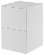 Mobile da bagno sotto lavabo Neo bianco laccato L 45 x H 65 x P 48.3 cm 2 cassetti, lavabo non incluso