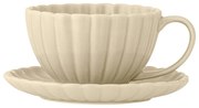Tazzina per cappuccino beige in gres 220 ml Latina – Bloomingville
