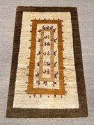 Gabbeh Tappeto 130 x 80 Beige (Iran) Annodato A Mano