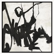 Quadro su tela dipinto a mano con cornice in legno Playblack