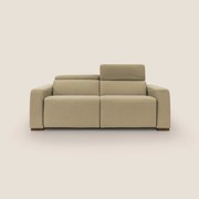 Poseidon divano letto + relax elettrico in tessuto smacchiabile impermeabile T05 cammello