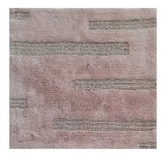 Tappeto arredo bagno Linee 100% cotone rosa