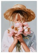 Quadro con elementi dipinti a mano 70x100 cm Estelle – Styler