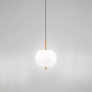 Lampadario In Metallo Contemporaneo Cirro Bianco Led Diffusore Ovale