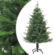 Albero di Natale con Pigne Verde e Bianco in PVC e PE Artificiale, 120 cm / Artificiale