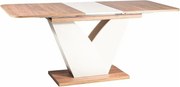 Tavolo allungabile Vidar in rovere craft tabacco/crema - L140-180 cm