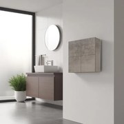 Pensile CUBOTTO a 4 ante con apertura PUSH&PULL Cemento