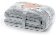Coperta in microfibra grigio chiaro, 160 x 210 cm Mic - DecoKing