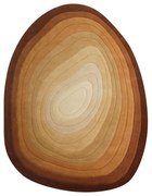 Tappeto in lana color mattone 200x290 cm Puddle Ombre Wool - Flair Rugs