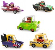 Pacchetto Crazy Motors - Taxi Joe & Shark N'Go & Pirate Wheels & Miss Burgundy & Green Flash
