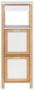 Mobile da bagno in bambù con 2 ripiani e spazio di archiviazione Finja - Wenko