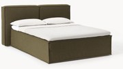 Letto boxspring in bouclé Lennon