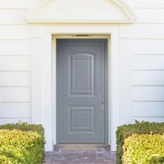 Portoncino d'ingresso in alluminio Classic3 L 90 x H 210 cm grigio apertura sinistra