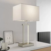 Lampada da tavolo LED Lindby Tijan, grigio, braccio flessibile