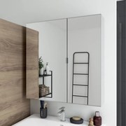 Pensile bagno Remix in truciolare SENSEA, 2 ante apertura da sinistra P 16 x L 75 x H 77 cm