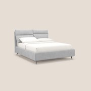 Jerry letto imbottito contenitore e cuscini reclinabili in tessuto smacchiabile T17 grigio