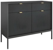 Credenza con 2 ante e 2 cassetti Nera - LIOUBA di Pascal MORABITO