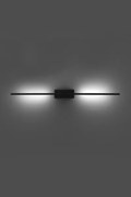 Applique led a doppio diffusore tabular mb18001070-2ablk nero