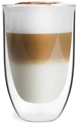 Tazze in set con parete doppia/da latte in vetro 6 pz 350 ml – Vialli Design