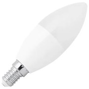 Lampada LED E14 6W C37 105lm/W Colore Bianco Freddo 6.000K