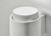 Syme applique da parete 2 luci attacco gx53 tonda bianco in gesso e...