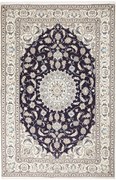 Nain Tappeto 190x290 Blu (Iran) Annodato A Mano