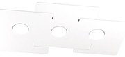 Plafoniera Moderna Echo Metallo Bianco 3 Luci Gx53