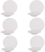 Servizio 12 pezzi tavola porcellana Seraphine bianco