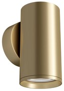 Applique Da Parete Moderno Focus S Alluminio Oro 1 Luce Gu10 10W