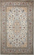 Kashan Tappeto 200 x 320 Beige (Iran) Annodato A Mano