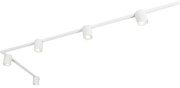 Sistema a binario moderno bianco con 5 faretti monofase - Rondoo Up