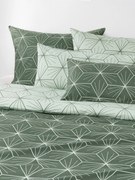 Copripiumino reversibile in cotone con stampa geometrica Ilda