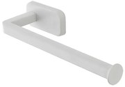 Porta salviette a muro 25 cm in acciaio inox bianco con doppio fissaggio