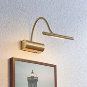 Lindby Lampada LED da quadri Rakel, ottone satinato