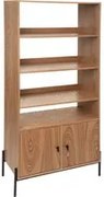 Libreria con 2 ante 80x184x40 cm