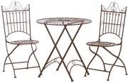 Set Da Giardino İn Ferro Sitzgruppe Tegal Con Design Nostalgico E Finiture Decorative İntricat? / Antik Braun
