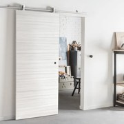 Porta scorrevole Sablé in mdf marrone, L 92.5 x H 211.5 cm, con binario Ermes Reversibile