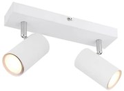 Globo 57911-2W - Faretto ROBBY 2xGU10/35W/230V bianco