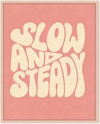 Stampa digitale incorniciata fatta a mano Slow & Steady