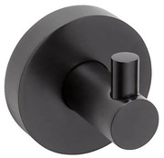 Sapho - Gancio a parete X-ROUND 5x5,5 cm nero opaco