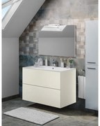 Mobile sottolavabo e lavabo Neo per vasca centrale grigio dore' L 90 x H 64 x P 48 cm 2 cassetti