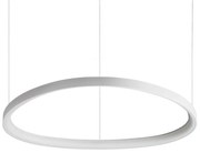 Sospensione Moderna Gemini Metallo Bianco Led 60W 3000K Luce Calda