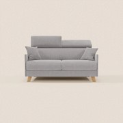 Sole divano letto matrimoniale design compatto - poggiatesta reclinabili e 100% sfoderabile in tessuto smacchiabile T23
