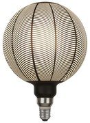 Lampadina Contemporanea Magician Vetro Nero Grigio 1 Luce E27