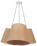 Duolla - Lampadario a sospensione con filo ROSSA 3xE27/15W/230V diametro 75 cm marrone